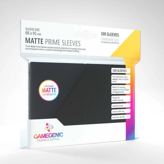 Gamegenic Matte Prime Sleeves Black