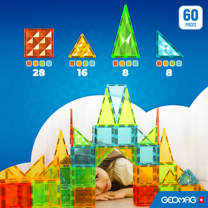 Geomag Tiles Gems 60 pce