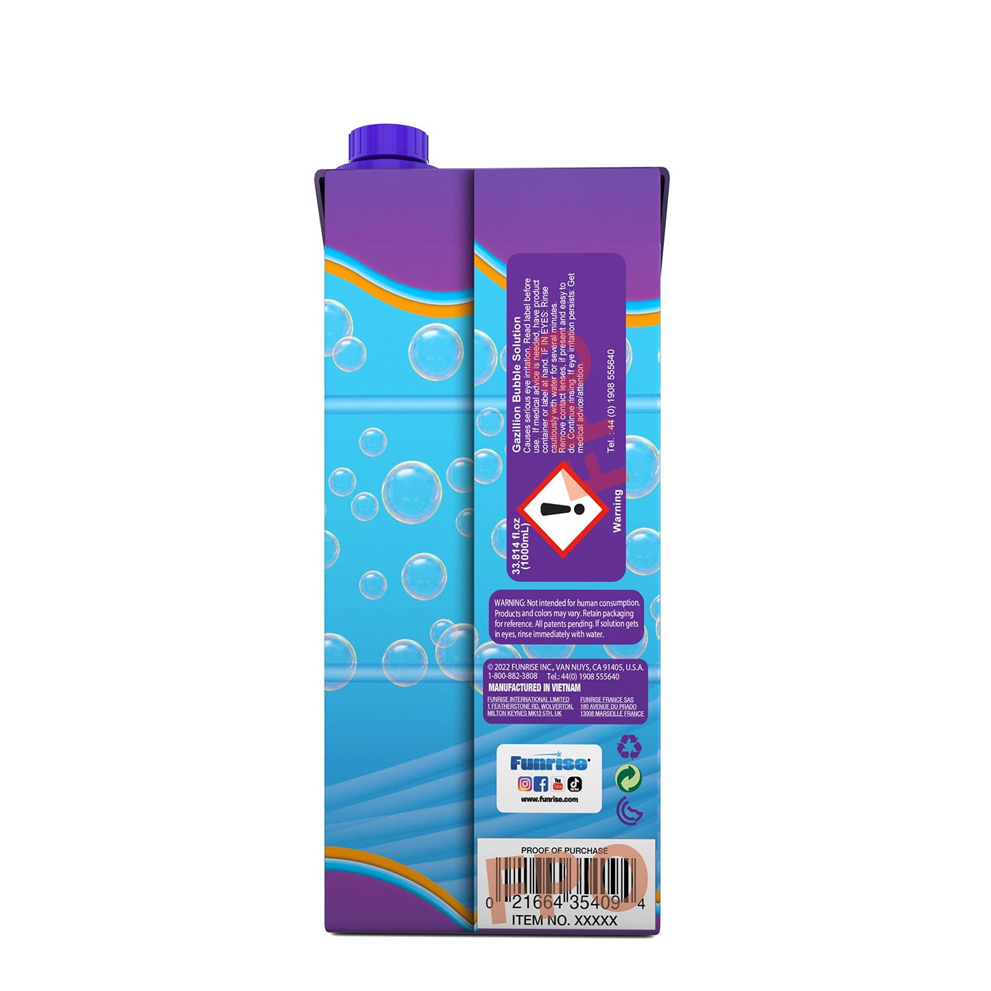 Gazillion 1 Litre Bubble carton