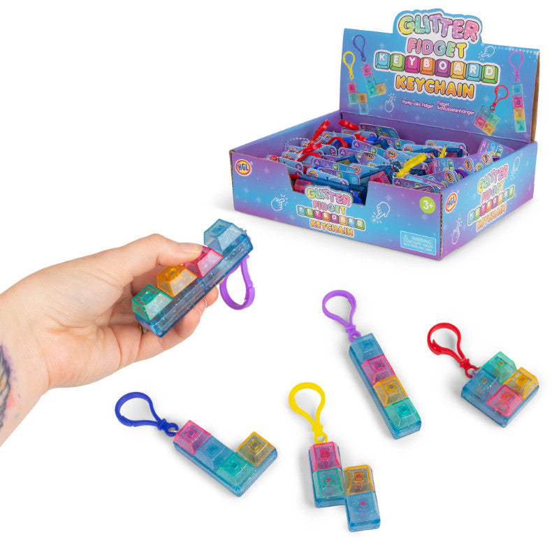 Glitter Clicker Keychain