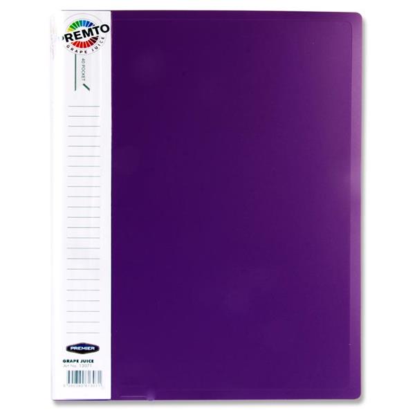 Premto A4 40 Pocket Display Book Grape Juice