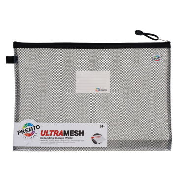 B4+ Jet Black Ultramesh Expanding Wallet