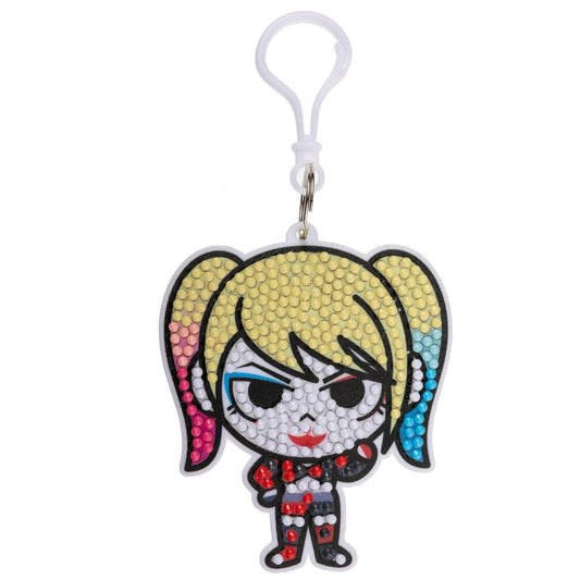 Crystal Art Bag Charm Harley Quinn