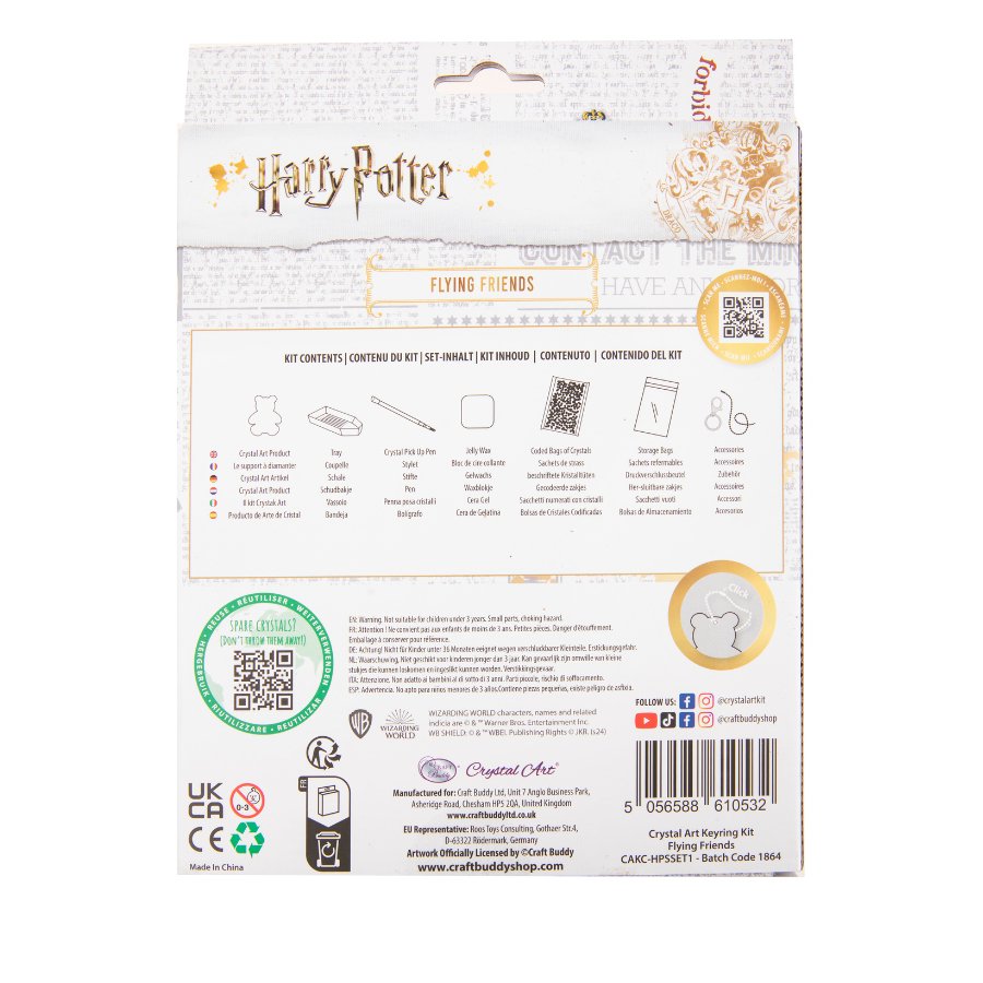 Harry Potter Flying Friends Keyring Set