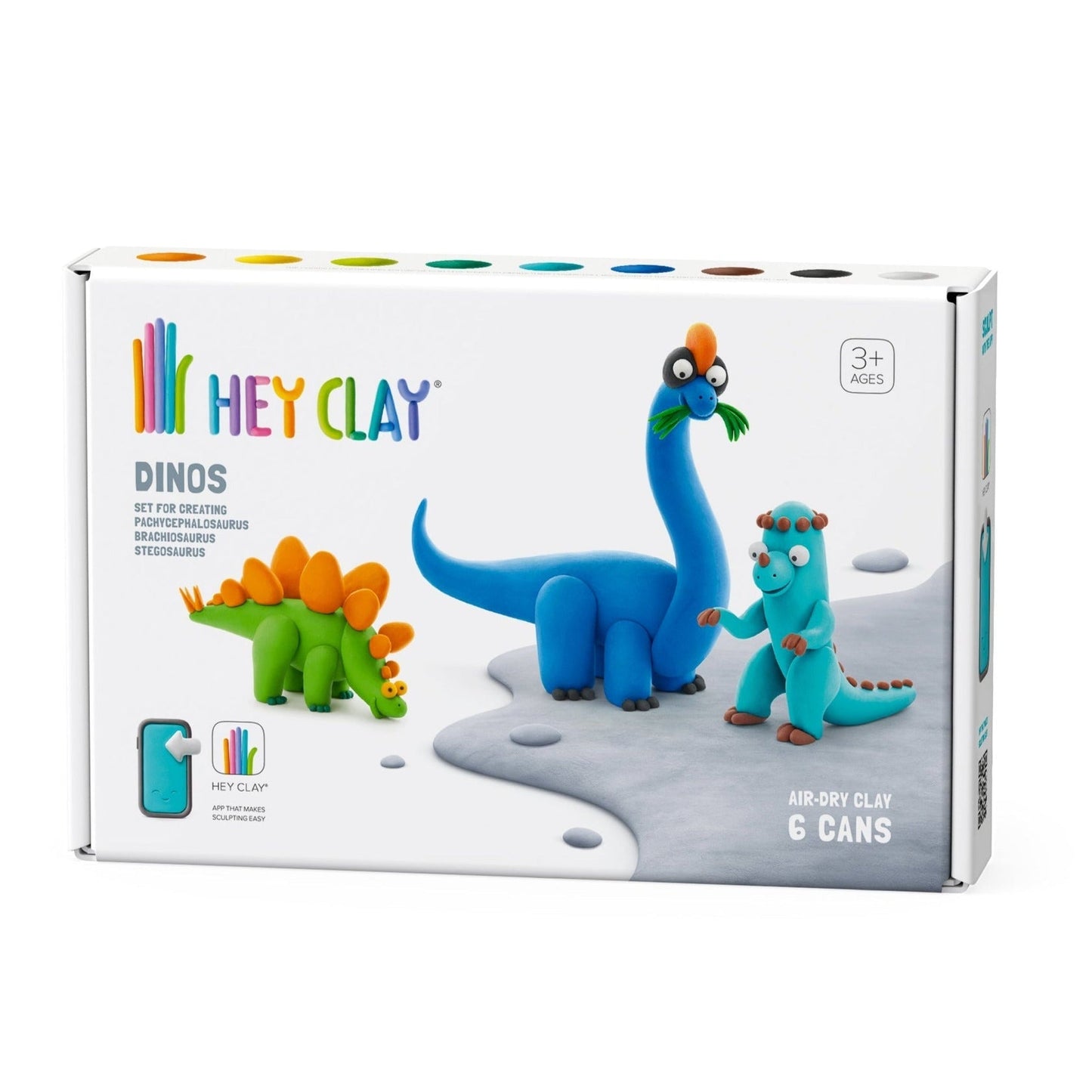 Hey Clay Dinos 6 Can Set