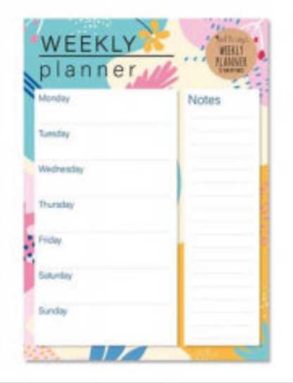 Weekly Home Planner & Things To Do Pad