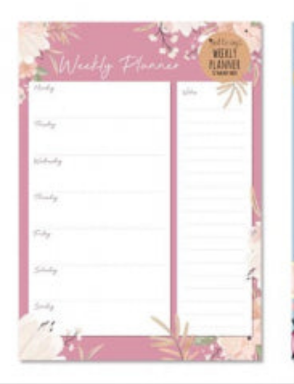 Weekly Home Planner & Things To Do Pad