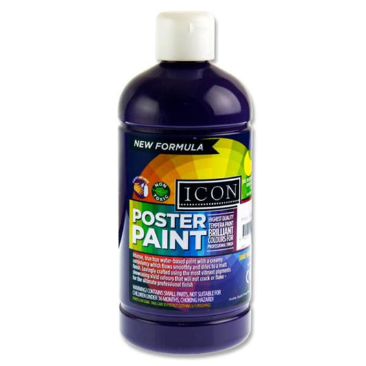 Icon Poster Paint 500ml Purple Violet