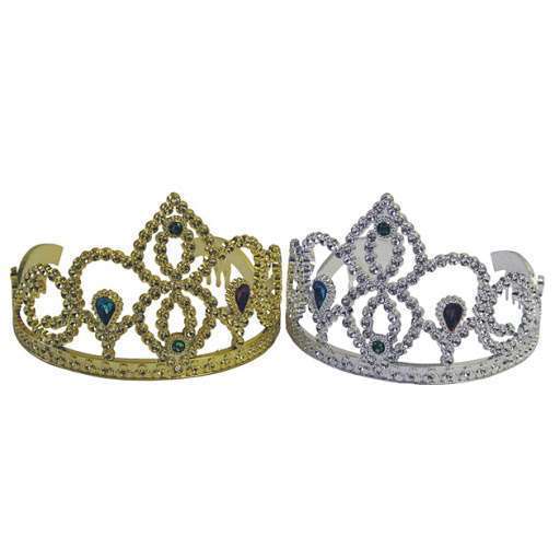 Jewelled Tiara Gold / Silver