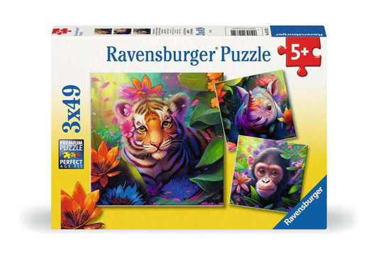 Ravensburger Jungle Babies 3 x 49 Piece Jigsaw Puzzle