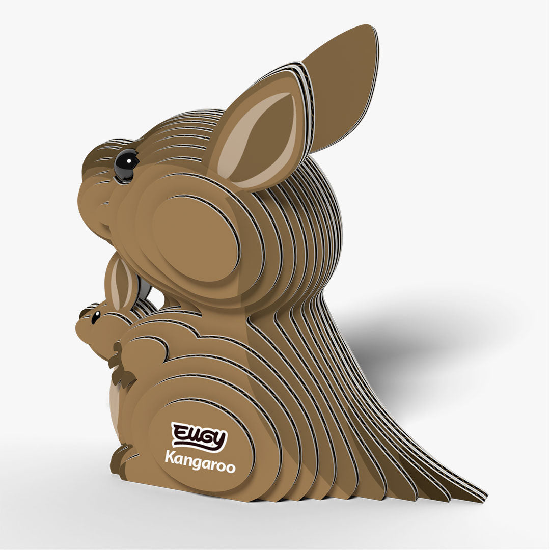 Eugy Kangaroo 3D Model Craft Kit