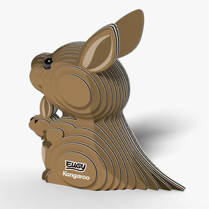 Eugy Kangaroo 3D Model Craft Kit