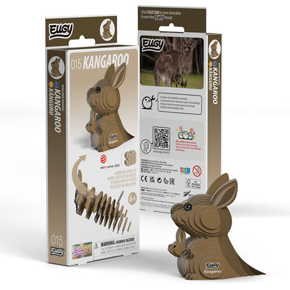 Eugy Kangaroo 3D Model Craft Kit
