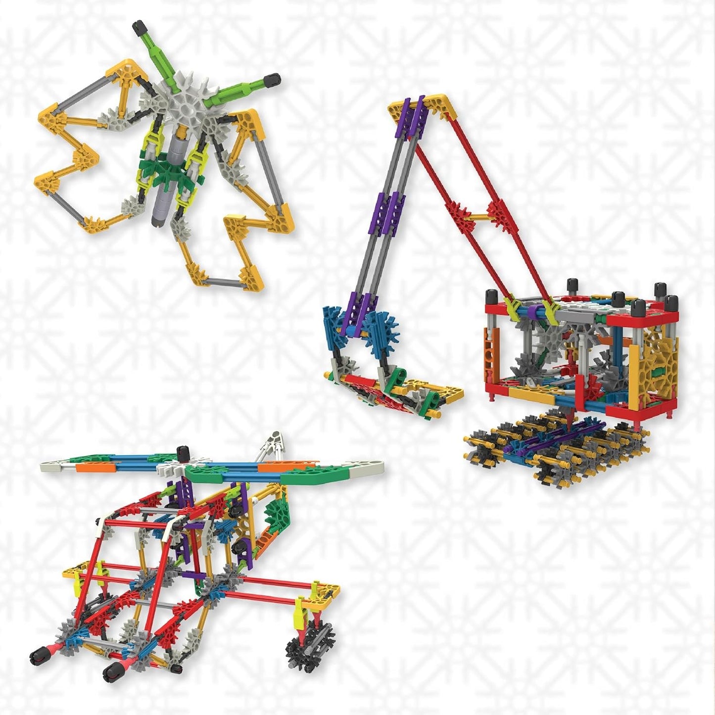 Knex 408Pc Model Tub Trains, Planes & Automobiles