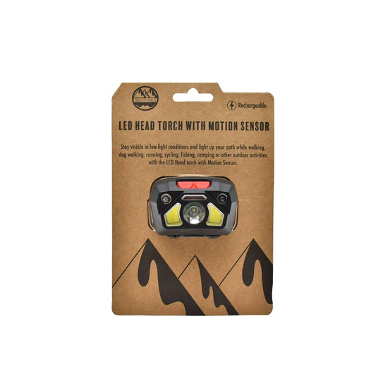 LED Head Torch With Motion Sensor