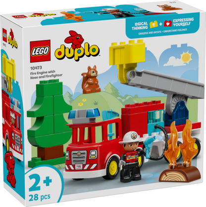 LEGO 10473 Duplo Fire Truck with Hose and Firefighter