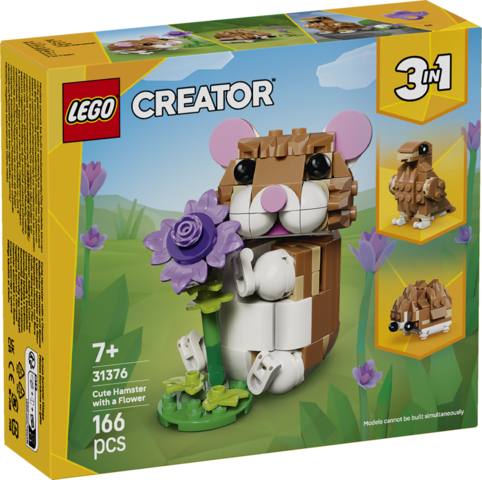 LEGO 31376 Creator 3 in 1 Cute Hamster with a Flower