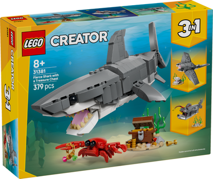 LEGO 31381 Creator 3 in 1 Fierce Shark with a Treasure Chest