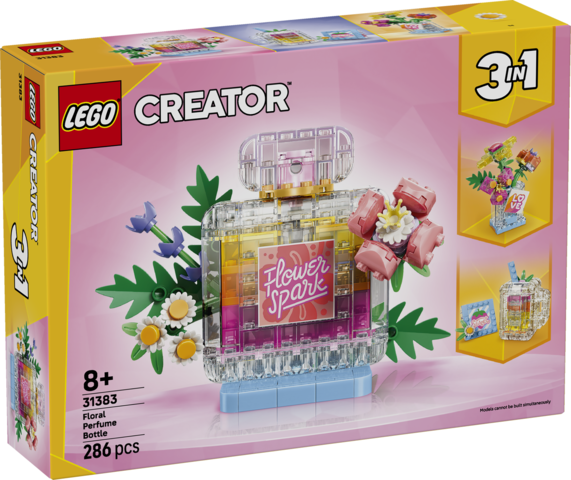 LEGO 31383 Creator 3 in 1 Floral Decor Perfume Bottle