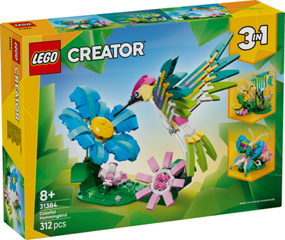 LEGO 31384 Creator 3 in 1 Wild Animals Colorful Hummingbird