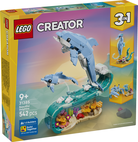 LEGO 31385 Creator 3 in 1 Sea Animals Beautiful Dolphin