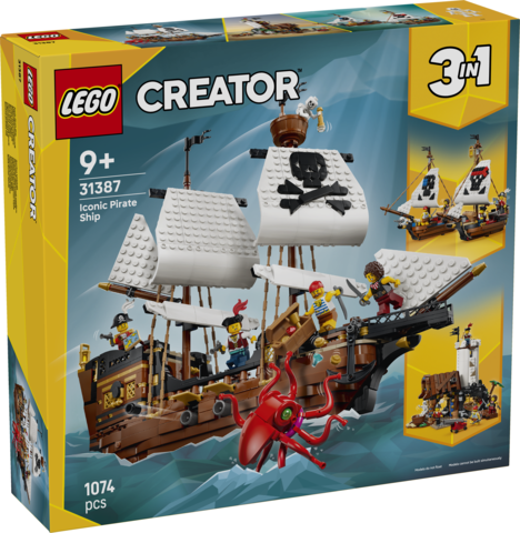 LEGO 31387 Creator 3 in 1 Iconic Pirate Ship