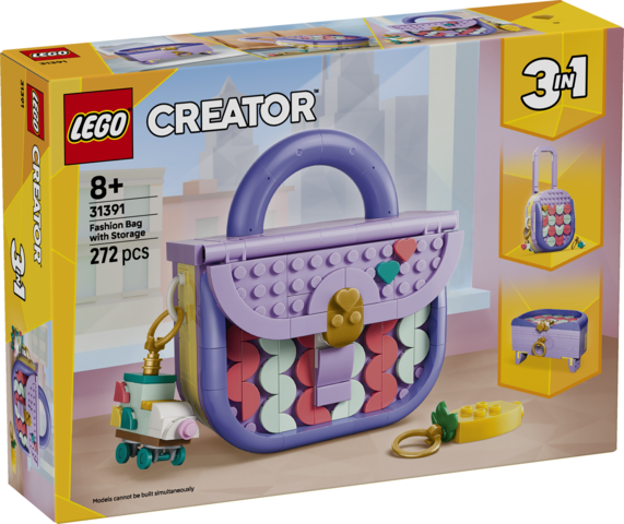 LEGO 31391 Creator 3 in 1 Art Fashion Bag with Storage