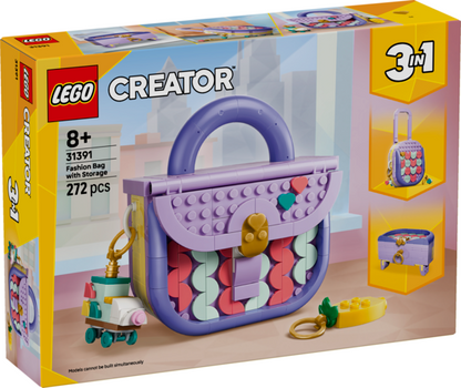 LEGO 31391 Creator 3 in 1 Art Fashion Bag with Storage