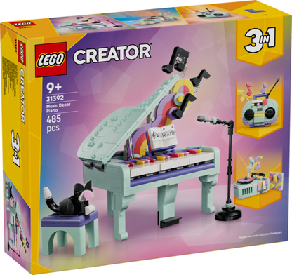 LEGO 31392 Creator 3 in 1 Music Decor Piano with Cat