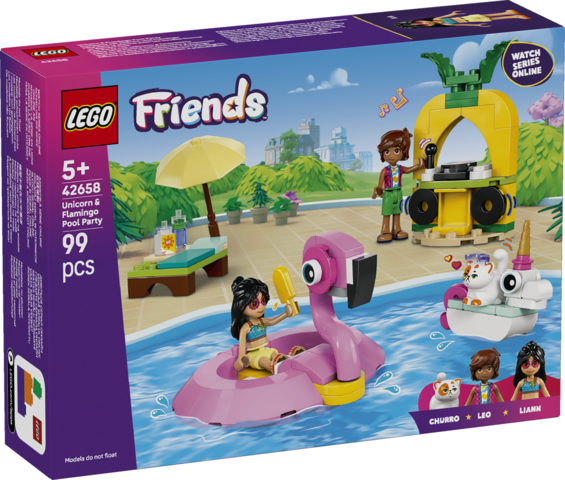 LEGO 42658 Friends Unicorn & Flamingo Pool Party