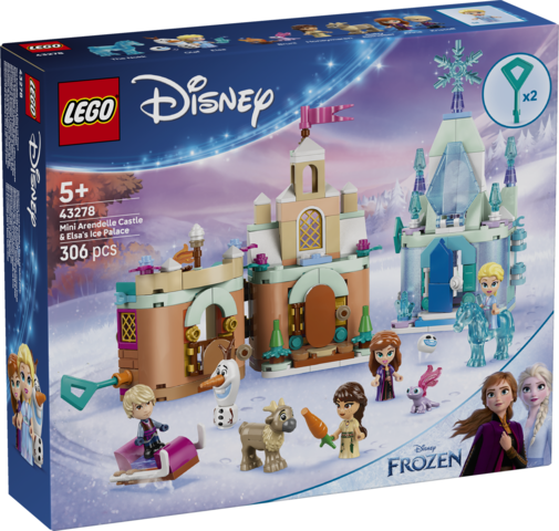 LEGO 43278 Disney Frozen Mini Arendelle Castle & Elsa's Ice Palace