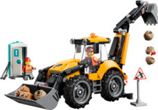 LEGO 60480 City Yellow Backhoe Loader