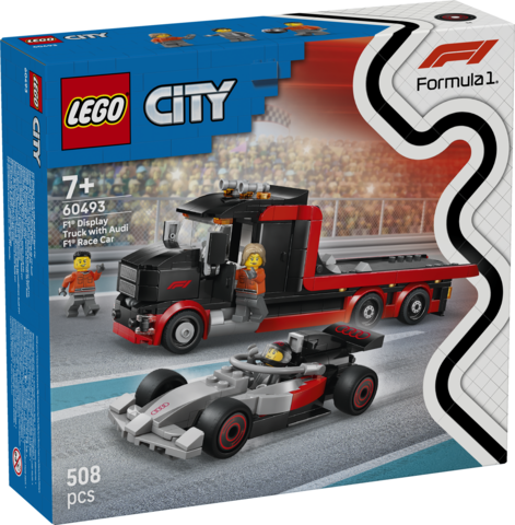 LEGO 60493 City F1 Display Truck With Audi F1 Race Car