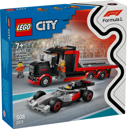 LEGO 60493 City F1 Display Truck With Audi F1 Race Car
