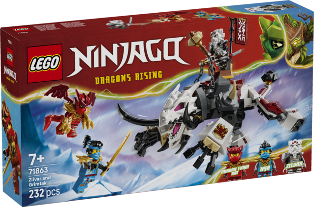 LEGO 71863 Ninjago Zilvar and Grimtak the Dragon