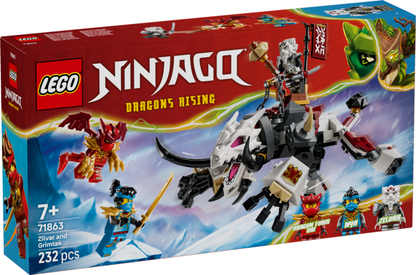 LEGO 71863 Ninjago Zilvar and Grimtak the Dragon