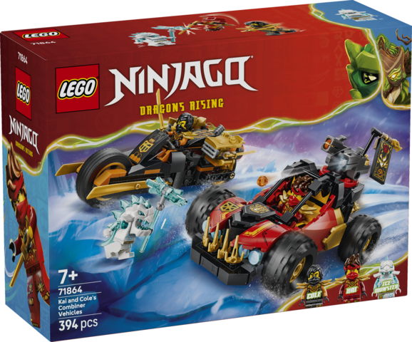 LEGO 71864 Ninjago Kai and Coles Combiner Vehicles