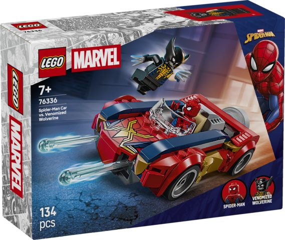 LEGO 76336 Marvel Spider-Man Car vs. Venomized Wolverine