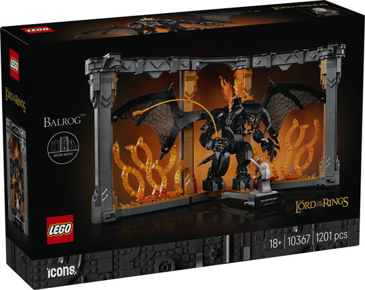 LEGO 10367 Icons Lord Of The Rings Balrog Book Nook