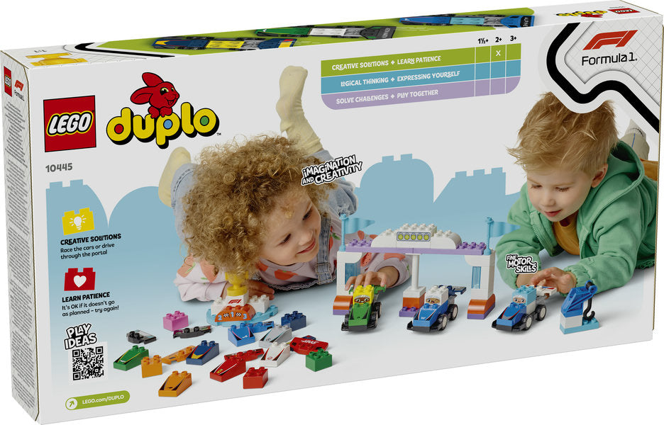 LEGO 10445 Duplo F1 Team Race Cars & Drivers Race Track