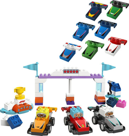 LEGO 10445 Duplo F1 Team Race Cars & Drivers Race Track