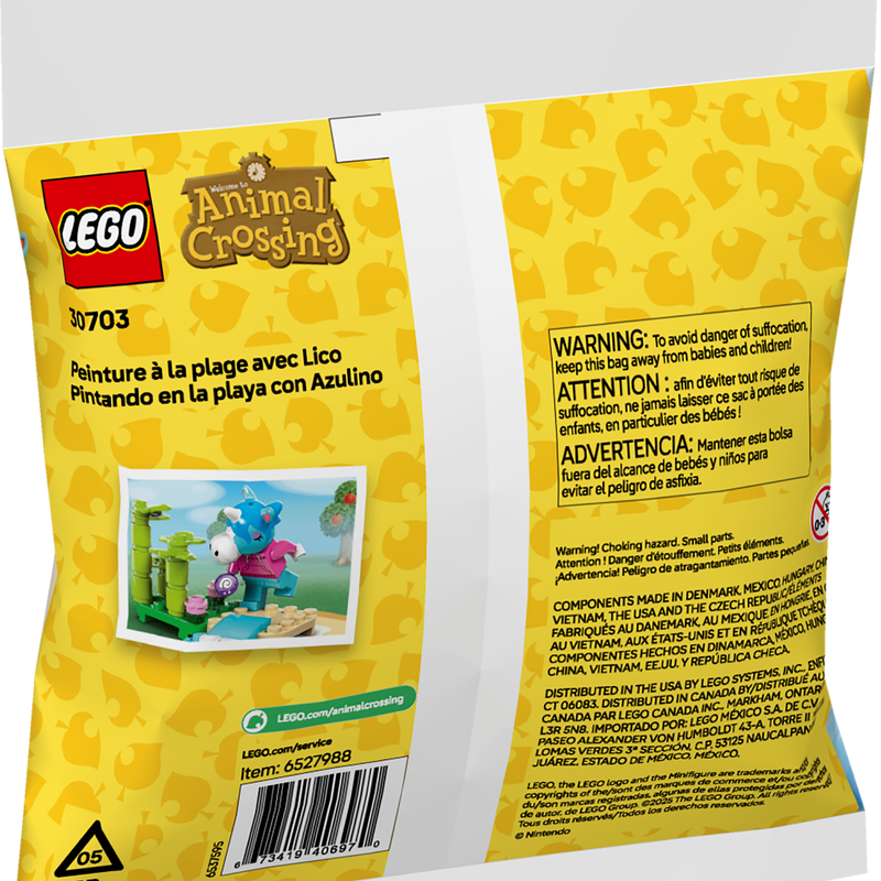 LEGO 30703 Animal Crossing Julian's Beach Painting