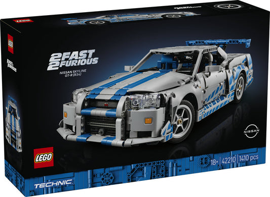LEGO 42210 2 Fast 2 Furious Nissan Skyline GT-R (R34)
