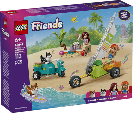 LEGO 42641 Friends Surfing Dogs and Scooter