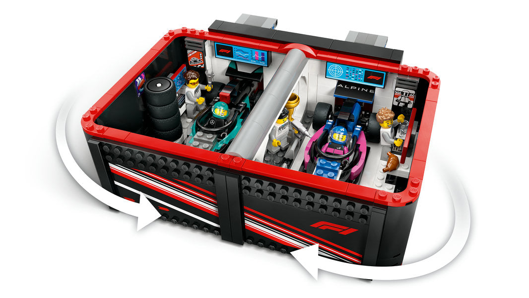 LEGO 60444 City F1 Garage & Mercedes-AMG & Alpine Cars