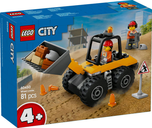 LEGO 60450 City Yellow Construction Wheel Loader