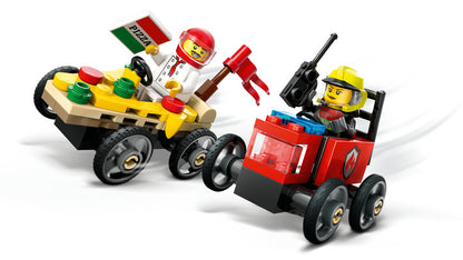 LEGO 60458 City Pizza vs. Fire Truck Race Car Pack