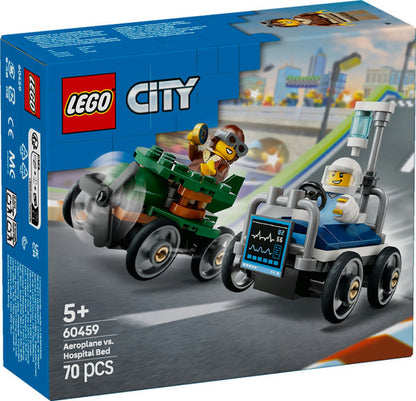 LEGO 60459 City Airplane vs. Hospital Bed Race Car Pack