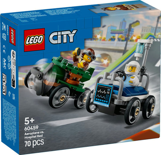 LEGO 60459 City Airplane vs. Hospital Bed Race Car Pack