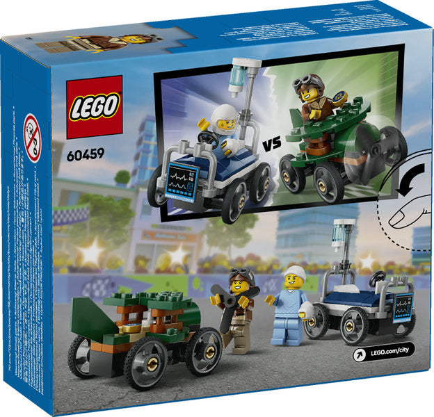 LEGO 60459 City Airplane vs. Hospital Bed Race Car Pack